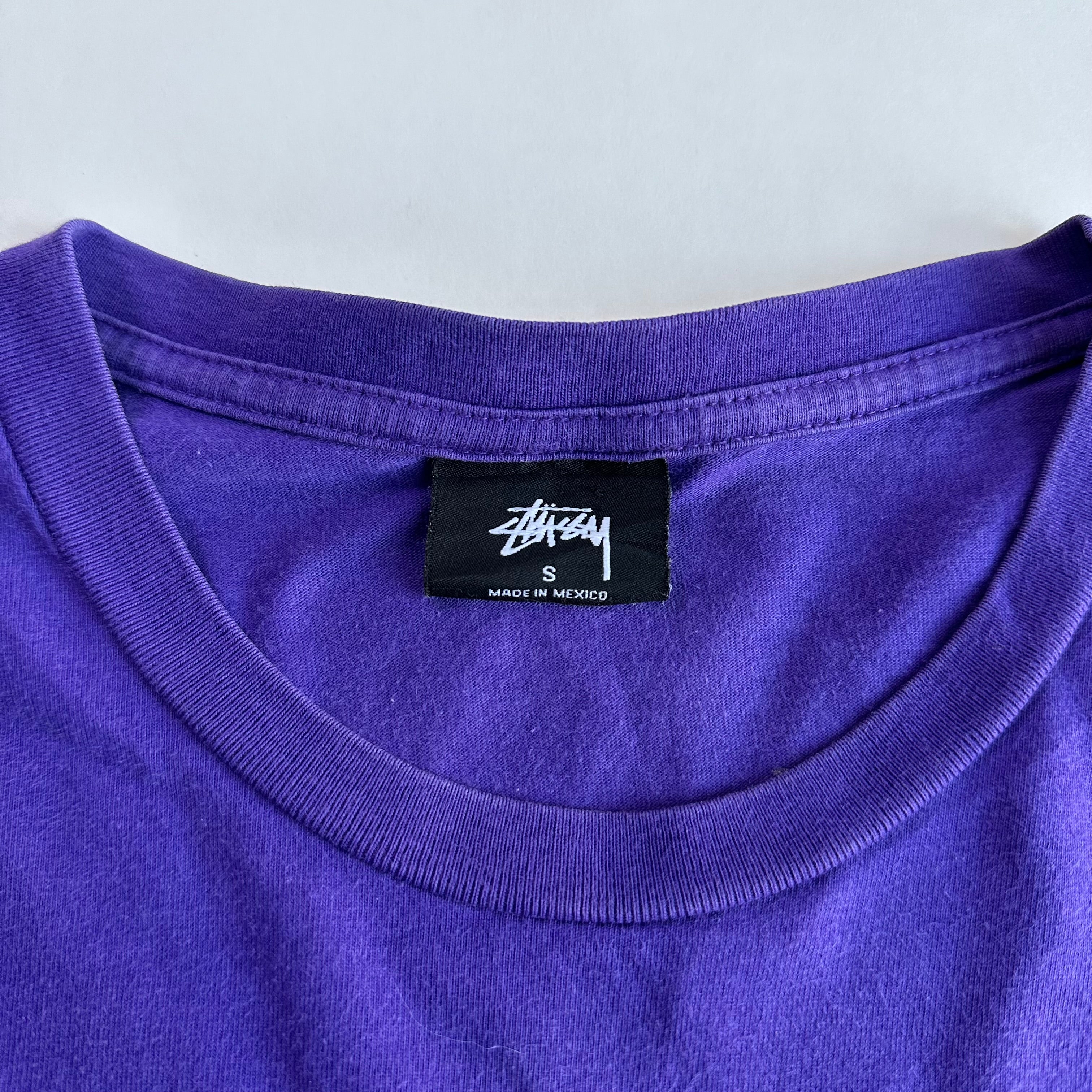 Stussy Basic Logo T-shirt Purple Small