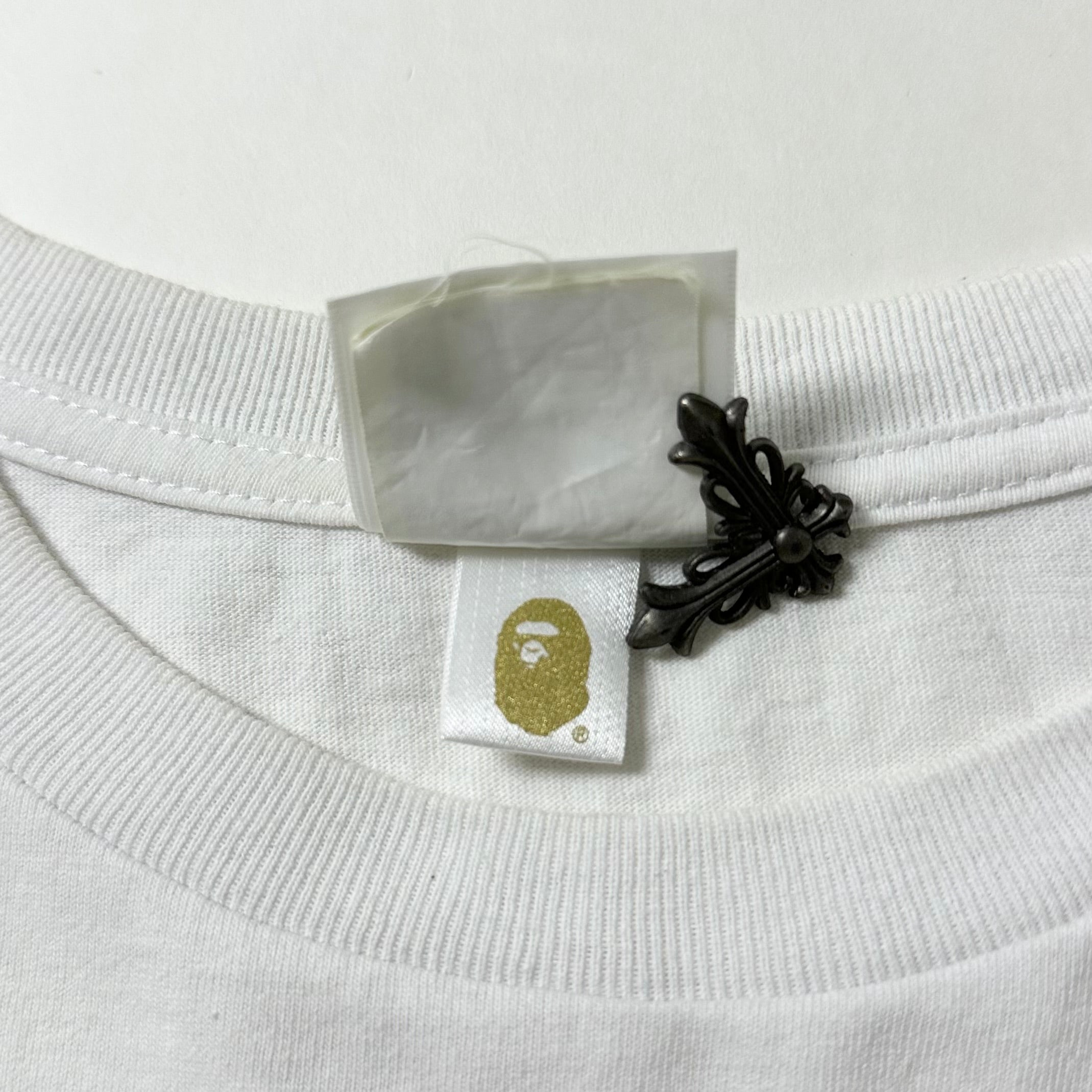 BAPE Shark T-Shirt in White (Size Medium)