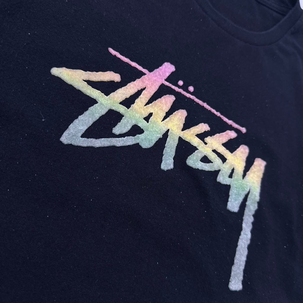 Stussy Stock Fade T-shirt in Black (Size Small)