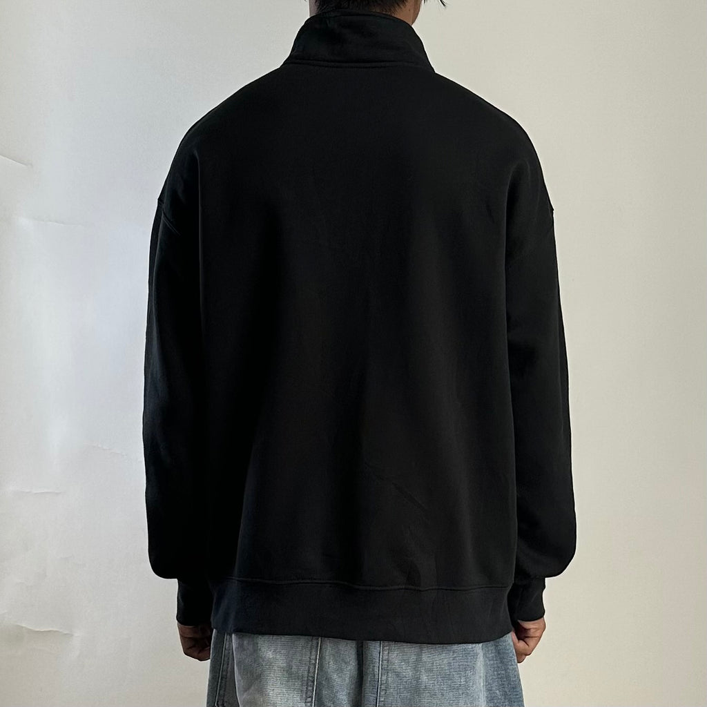 Nike Quarter-Zip Fleece Jacket in Black (Size Large) — SOLD