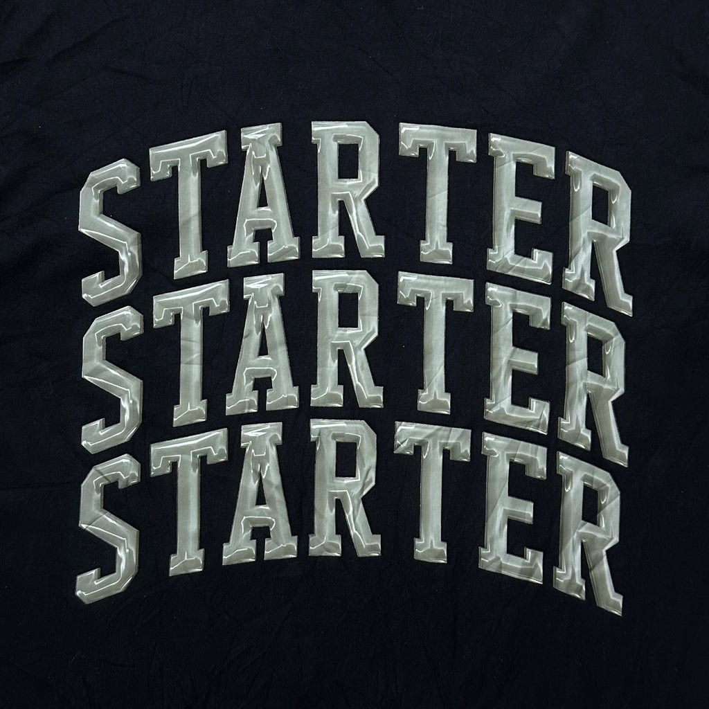 STARTER Multi-Logo T-shirt in Black Size Medium (Fits Large)