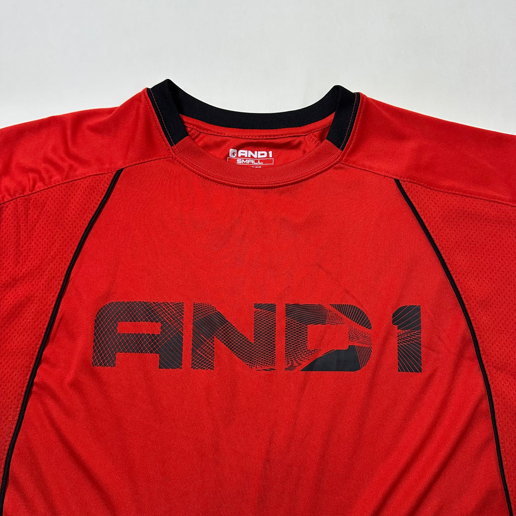 AND 1 Sleeveless Basketball Jersey Red Size Small (Fits Medium)