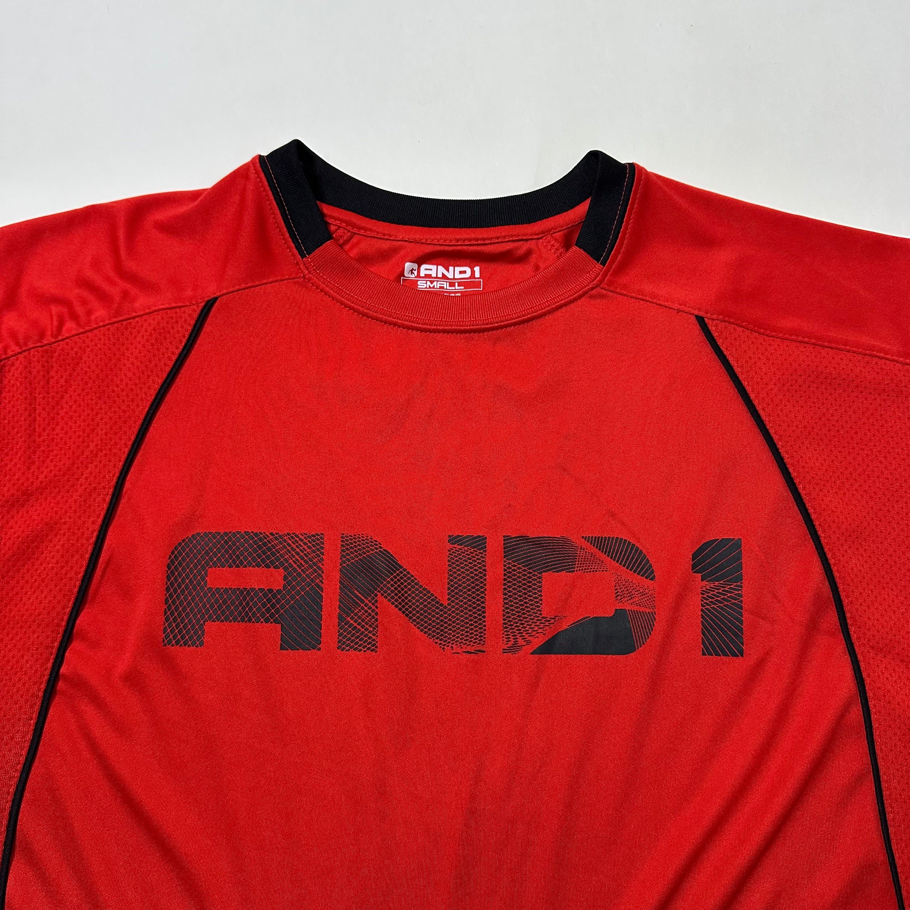 AND 1 Sleeveless Basketball Jersey Red Size Small (Fits Medium)