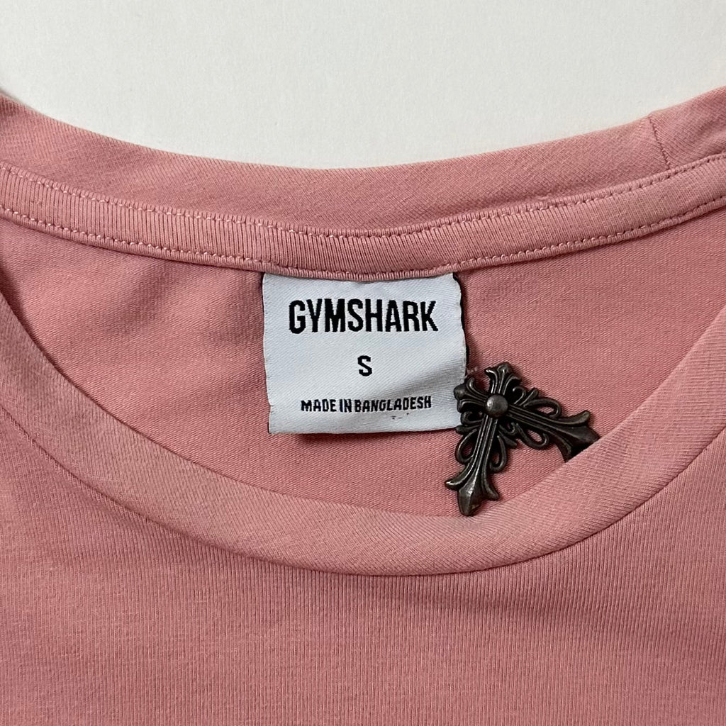 Gymshark Sharkhead Infill T-shirt in Pastel Pink (Size Small)