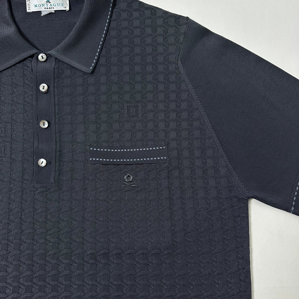 Montagut Paris Short-sleeved Polo Shirt in dark gray (Size 5, Large)