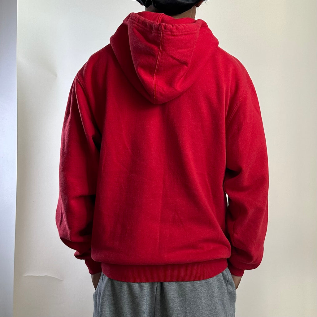 Fox Racing Y2k Hoodie Jacket in Red Size Small (Best Fit Large)