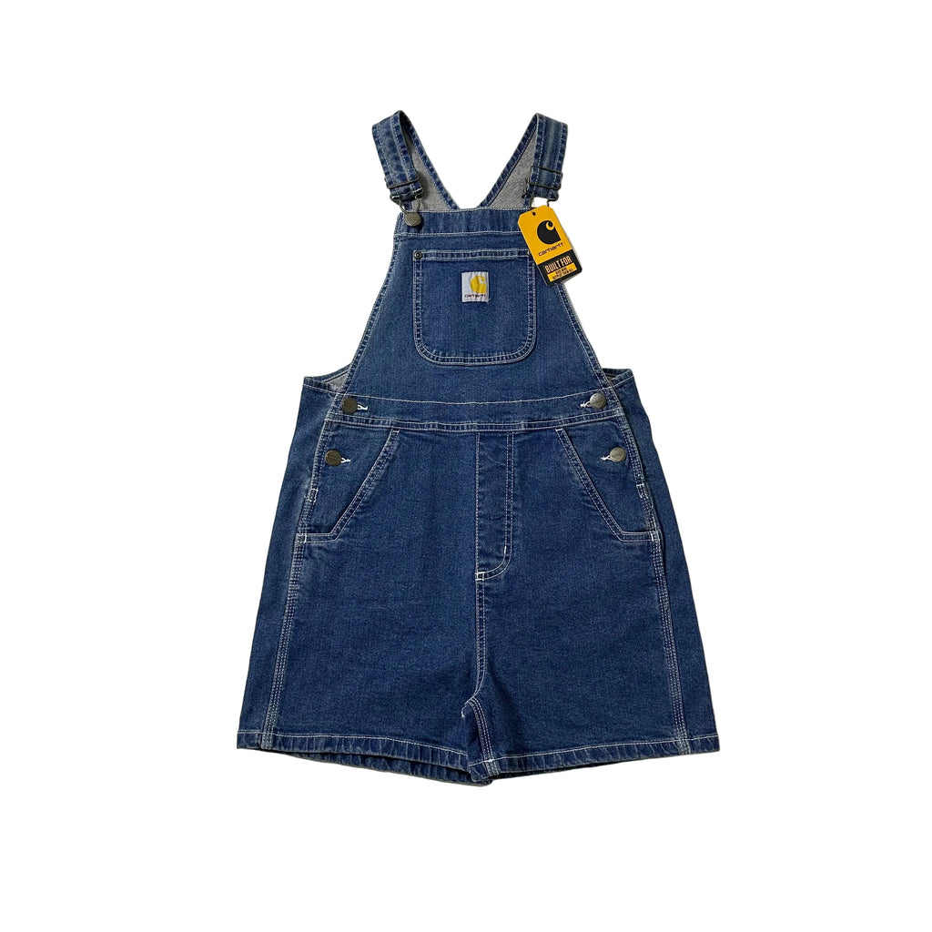 Carhartt Kids Denim Short Bib Overalls (Size 12) New with tags