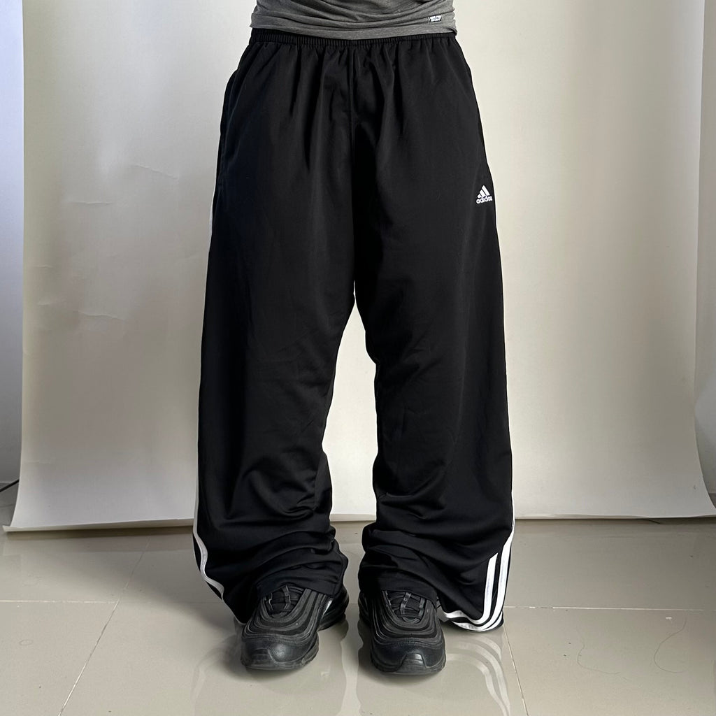 ADIDAS Y2k Wide-leg Tearaways Track Pants in Black (Size 30-38)