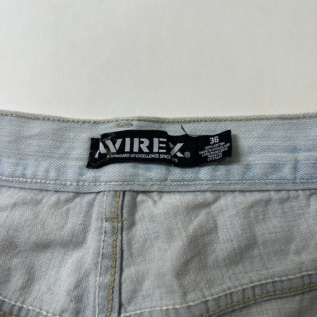 Y2K AVIREX Light Wash Jorts (Size 36)