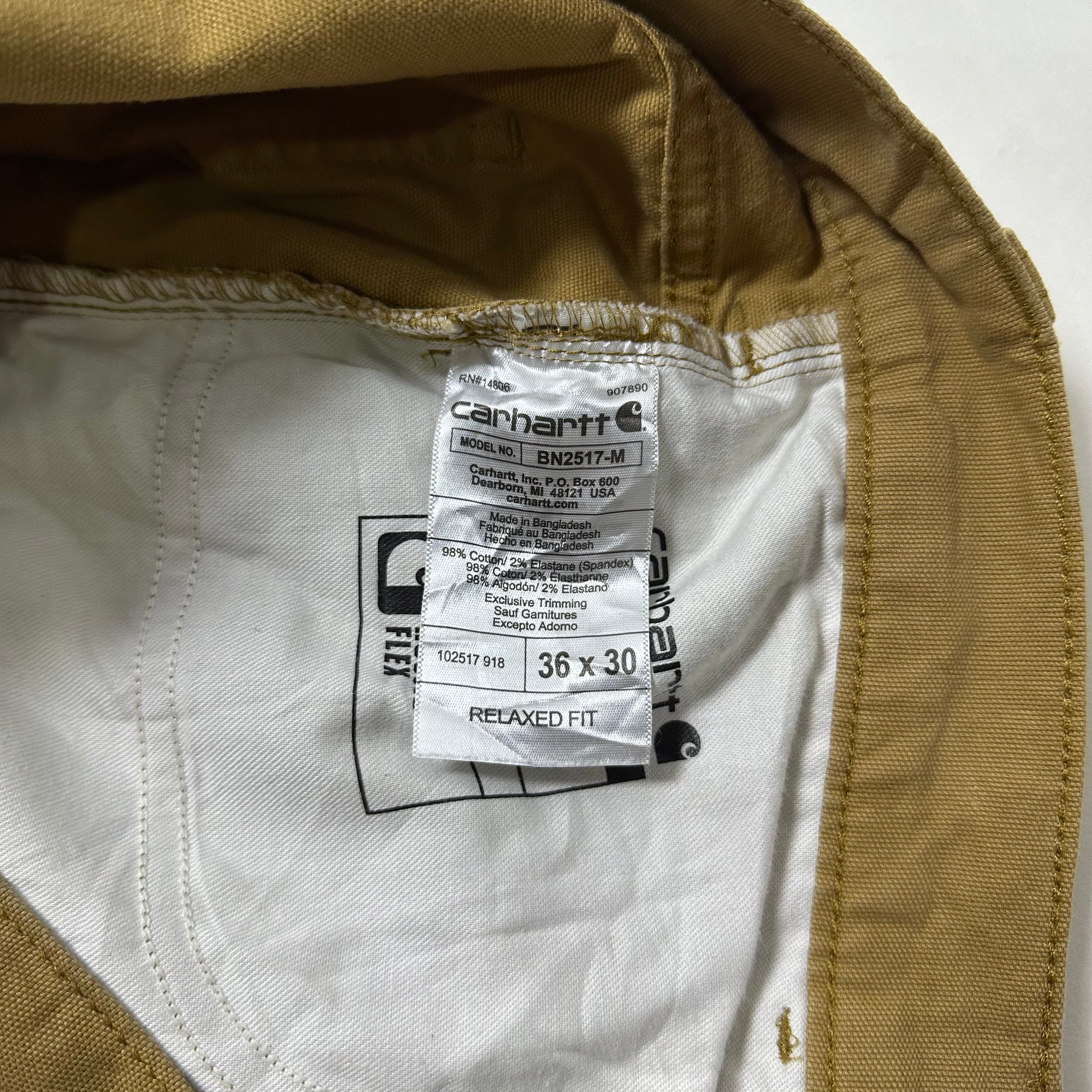 Carhartt Rugged Flex Relaxed Fit Pants Brown Size 36