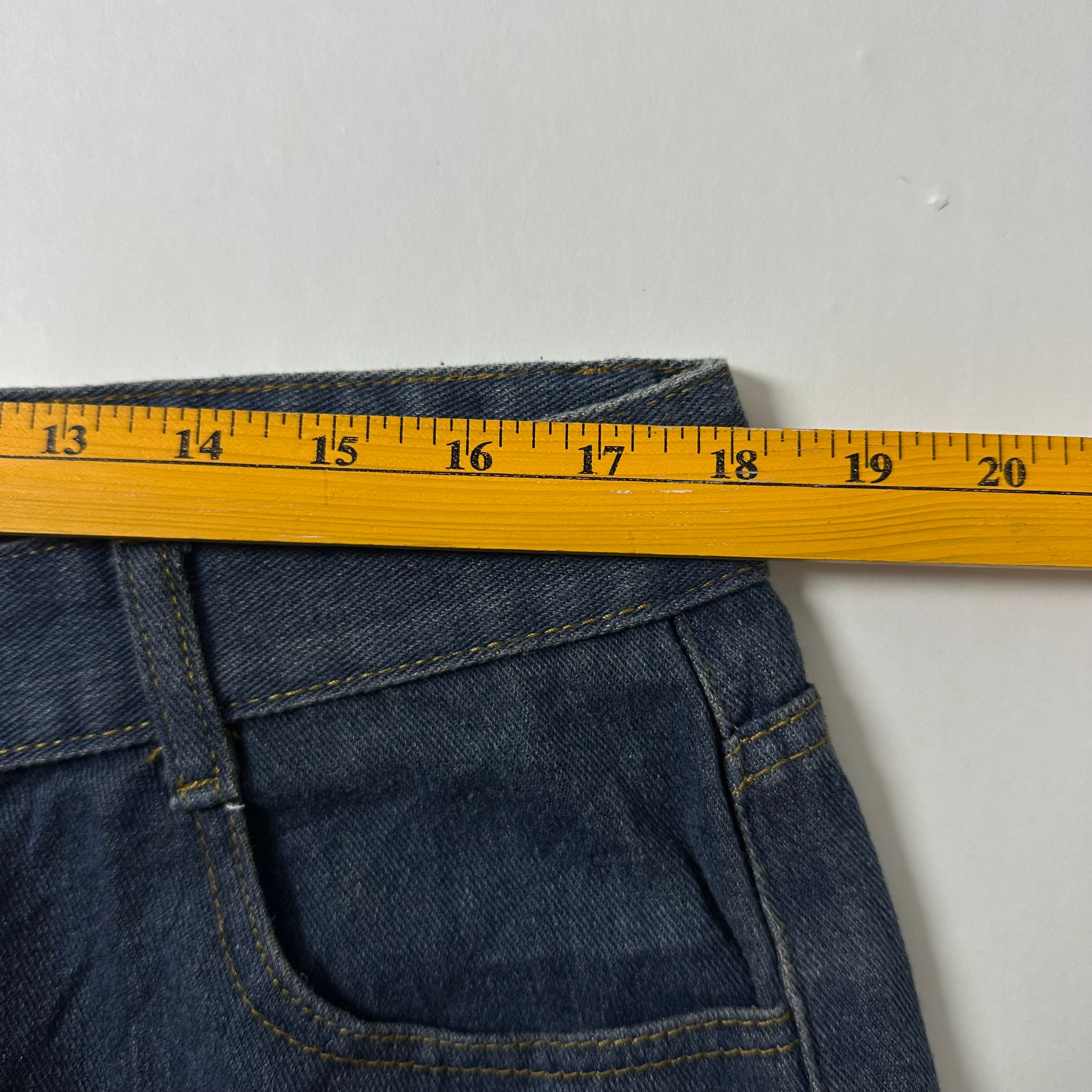 Random Baggy Long Jorts Washed Blue (Size 36)