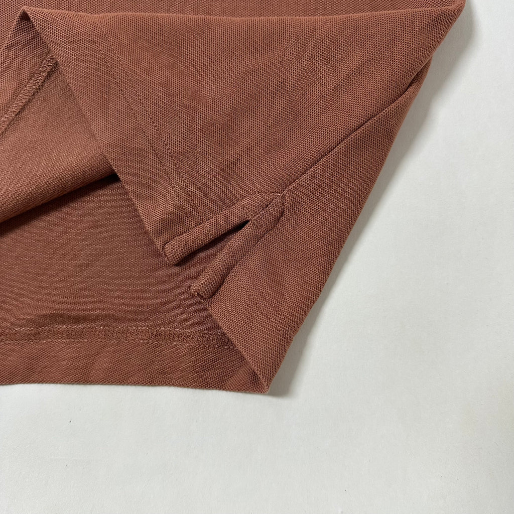 Tommy Hilfiger Regular Fit Polo Shirt Dark Russet Size Large