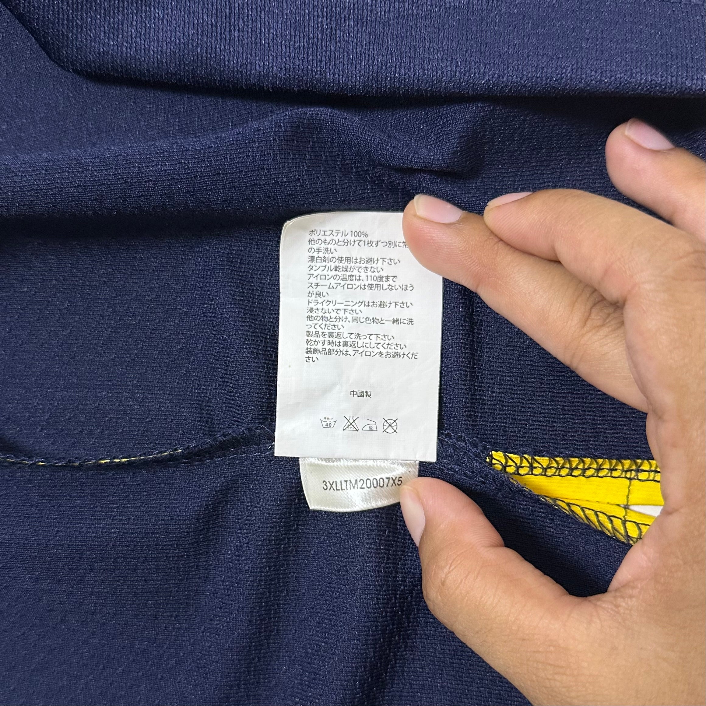 XLARGE Longsleeve Jersey in Navy and Yellow color way (Size Large)