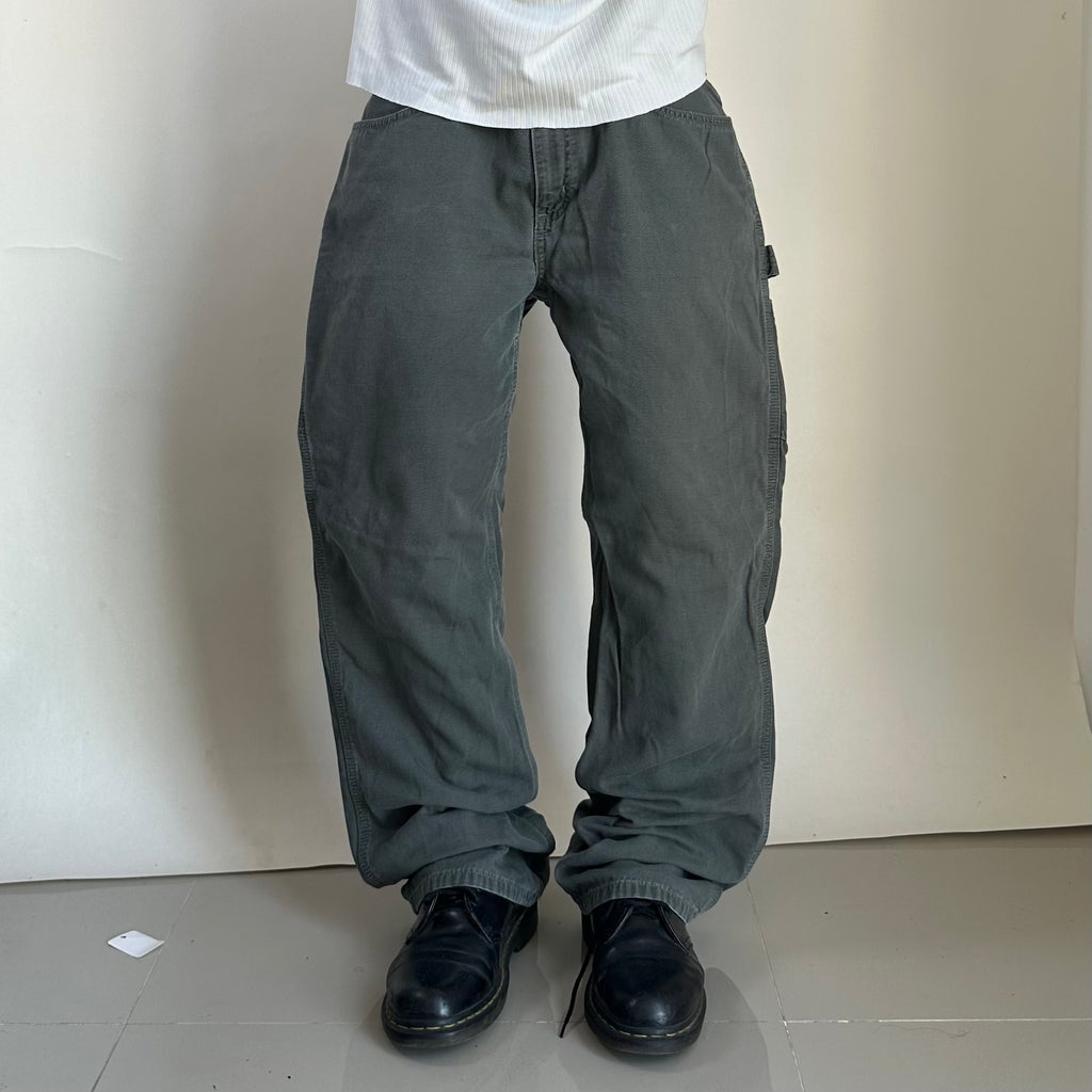 Carhartt Carpenter Pants Unisex in Dark Moss Green (Size 34)