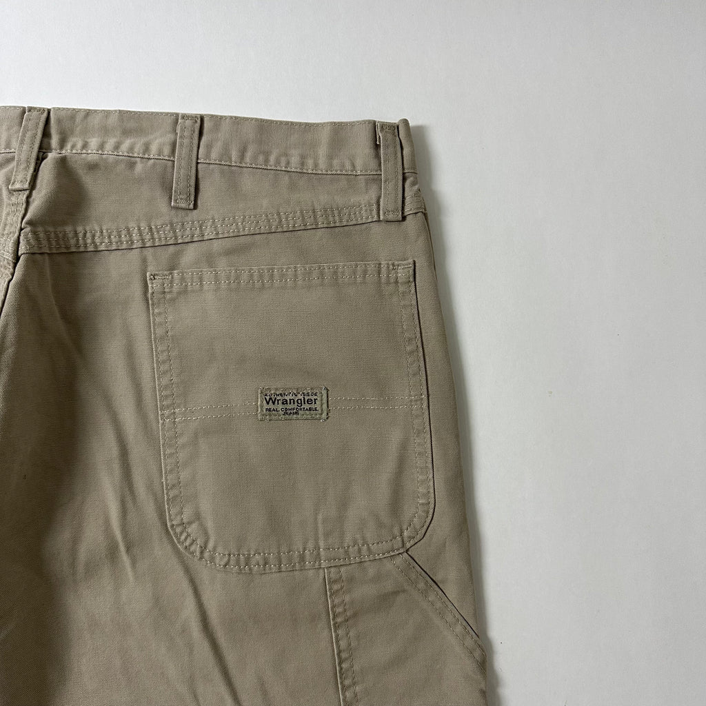 Wrangler Relaxed Fit Carpenter Pants in Golden Khaki (Size 38)