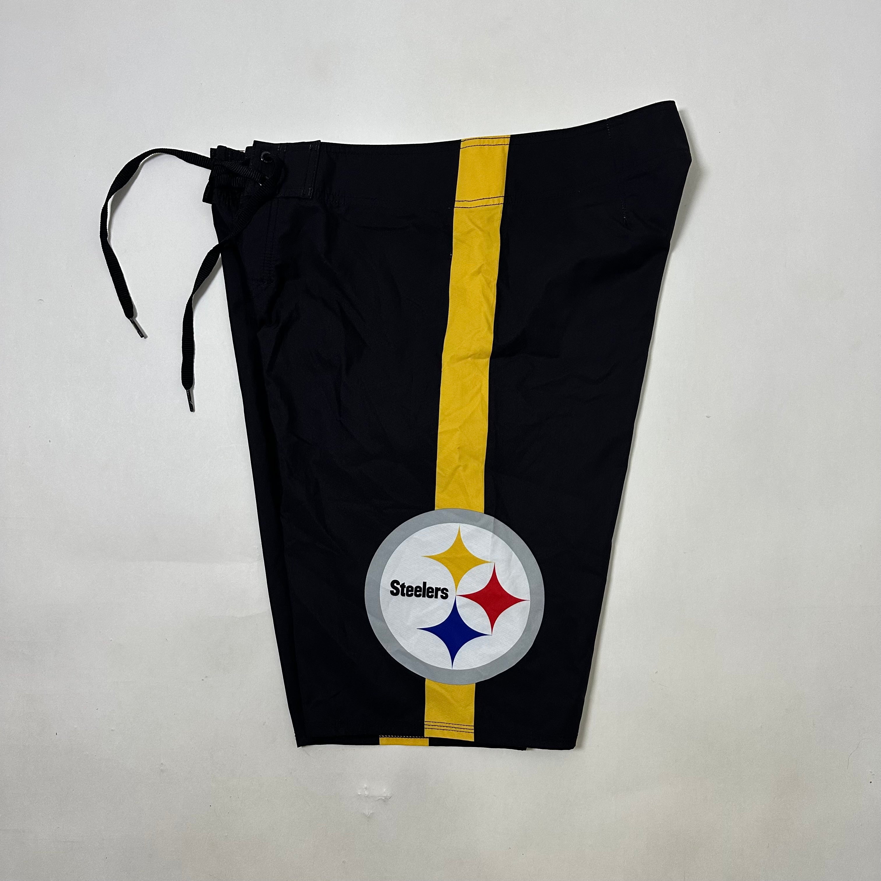 Quicksilver x Pittsburgh Steelers Board Shorts Black (Size 31-33)