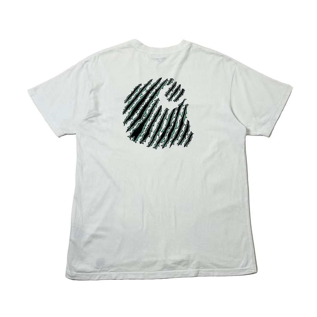 Carhartt WIP Scratch T-shirt in White Size Medium (Fits Large) - SOLD