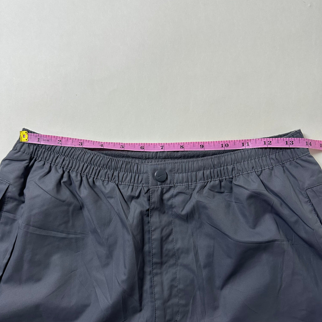 Vintage Y2K Nike Track Pants in Gray (Size 26-34)