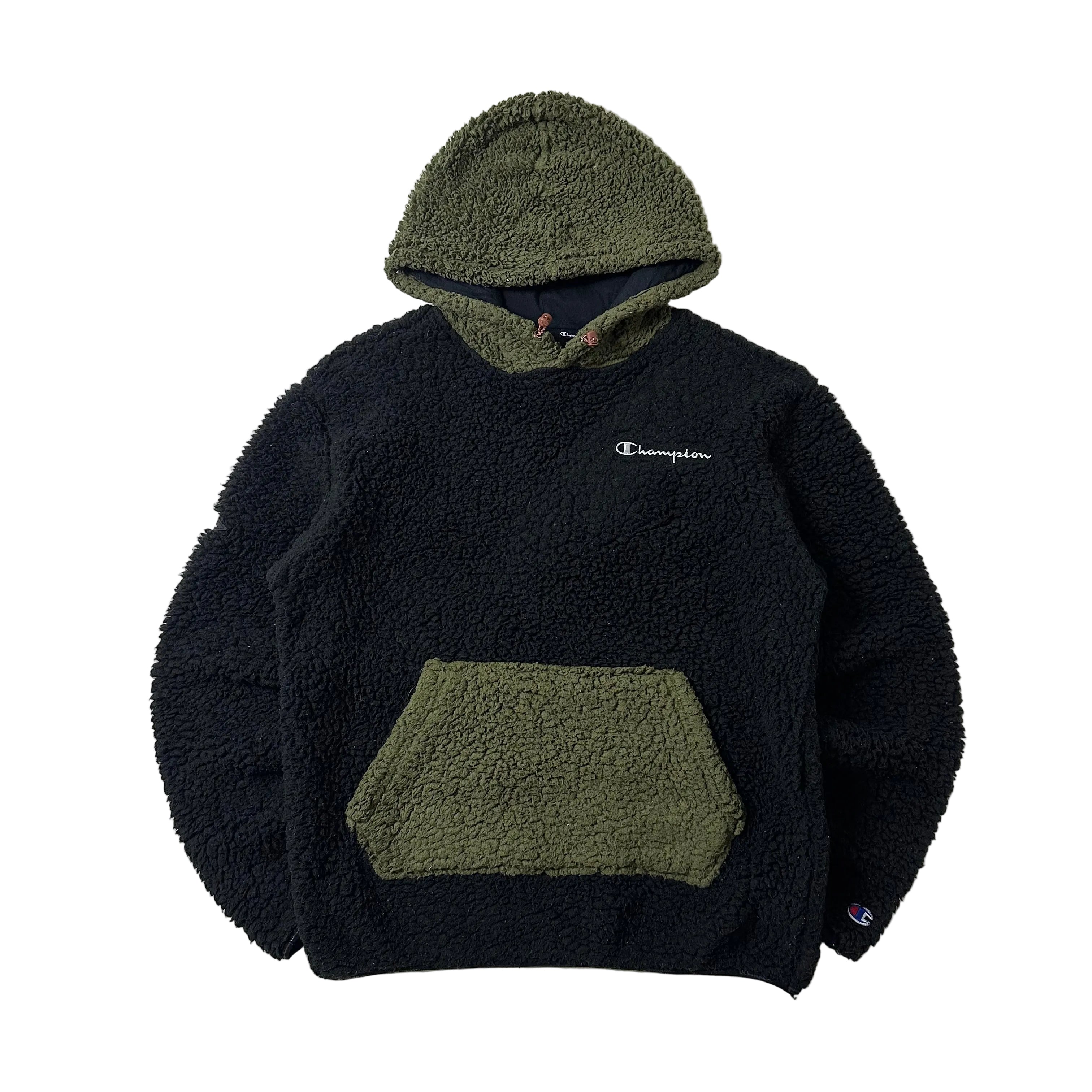 Champion Fleece Hoodie Jacket in Two-toned (Size Medium)