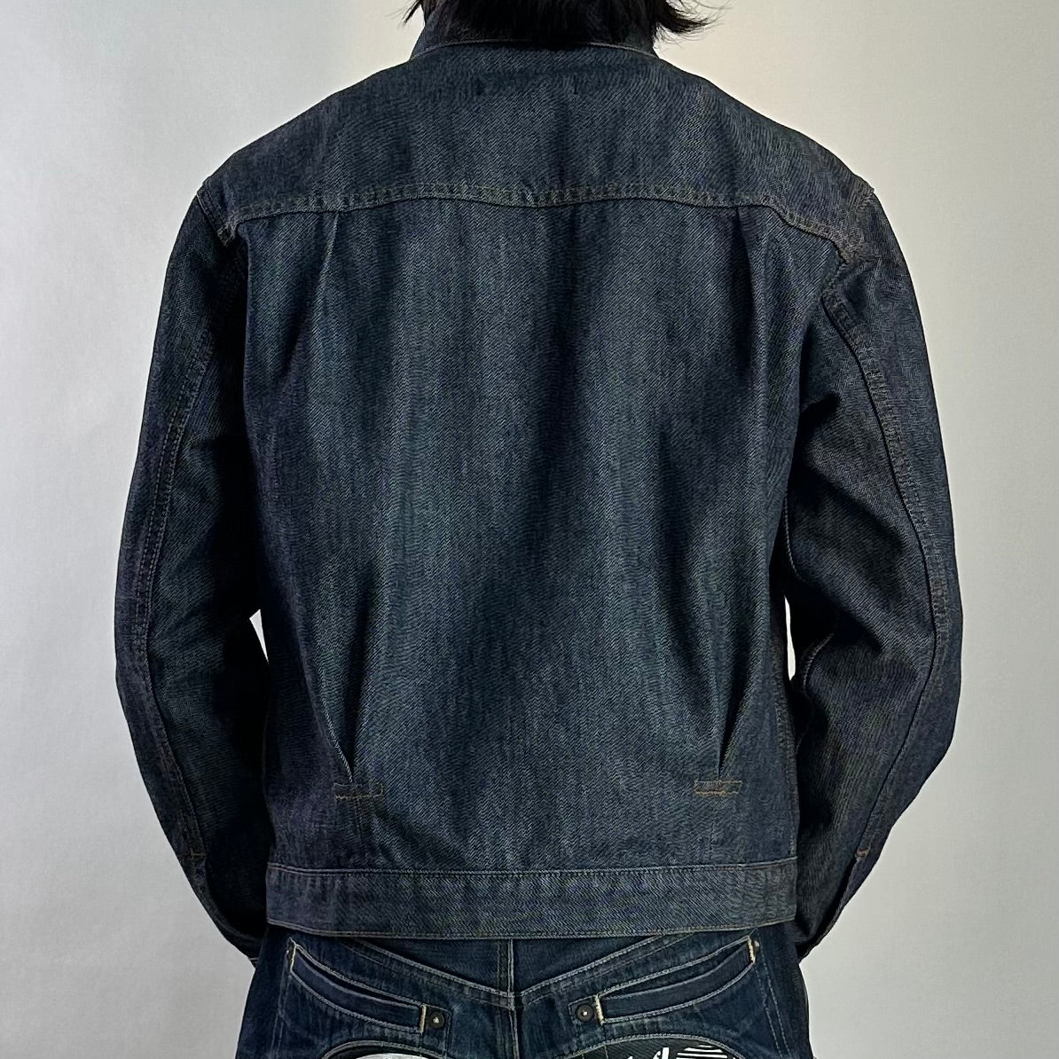 Levi's Vintage Clothing Type I denim jacket, designed as a reproduction of the rare 1944 wartime model Size Medium