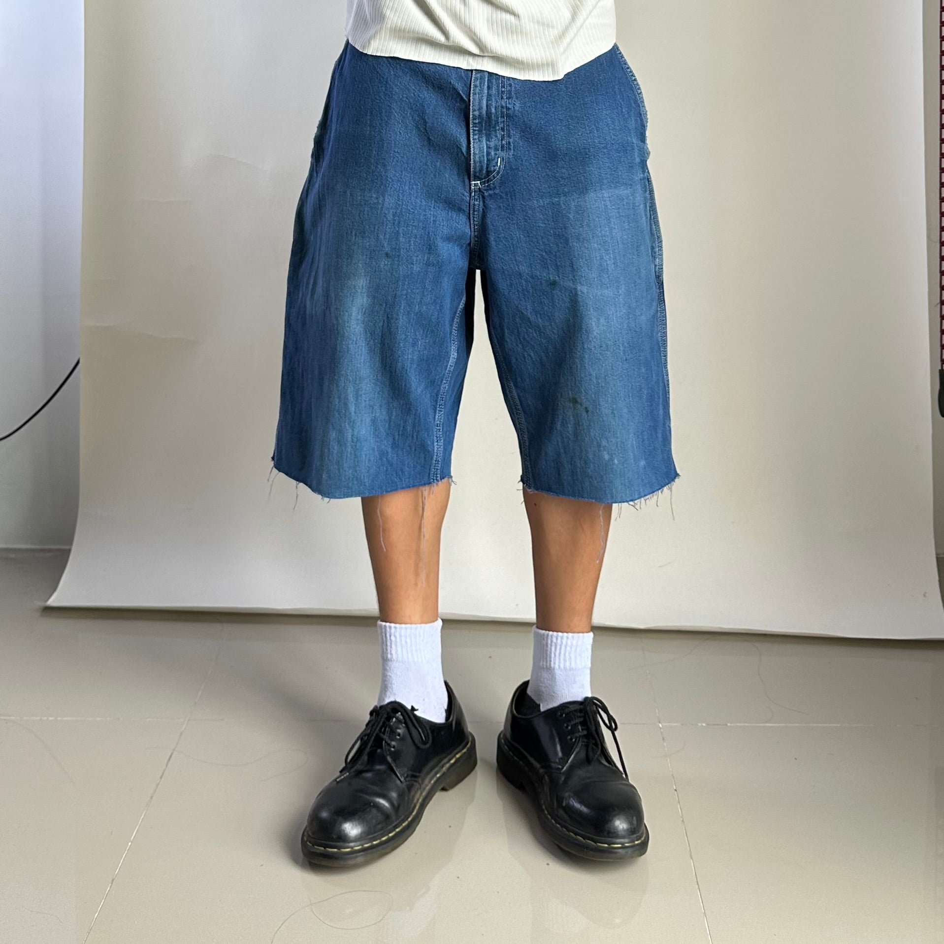 Carhartt Denim Carpenter Jorts (Size 34-36) Cutted Pants into Shorts