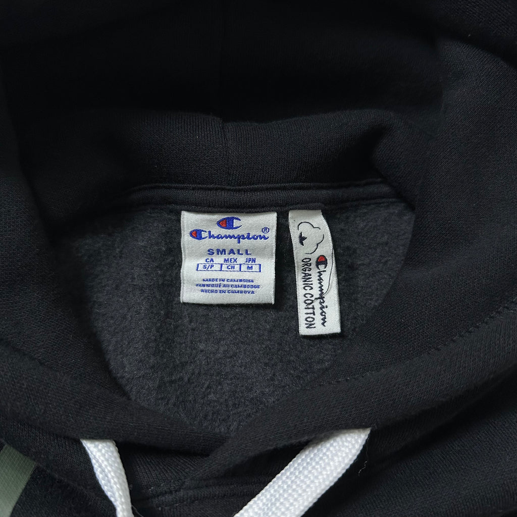 Champion Hoodie Jacket “Organic Cotton” in Black Size Small (Fits Medium) — SOLD