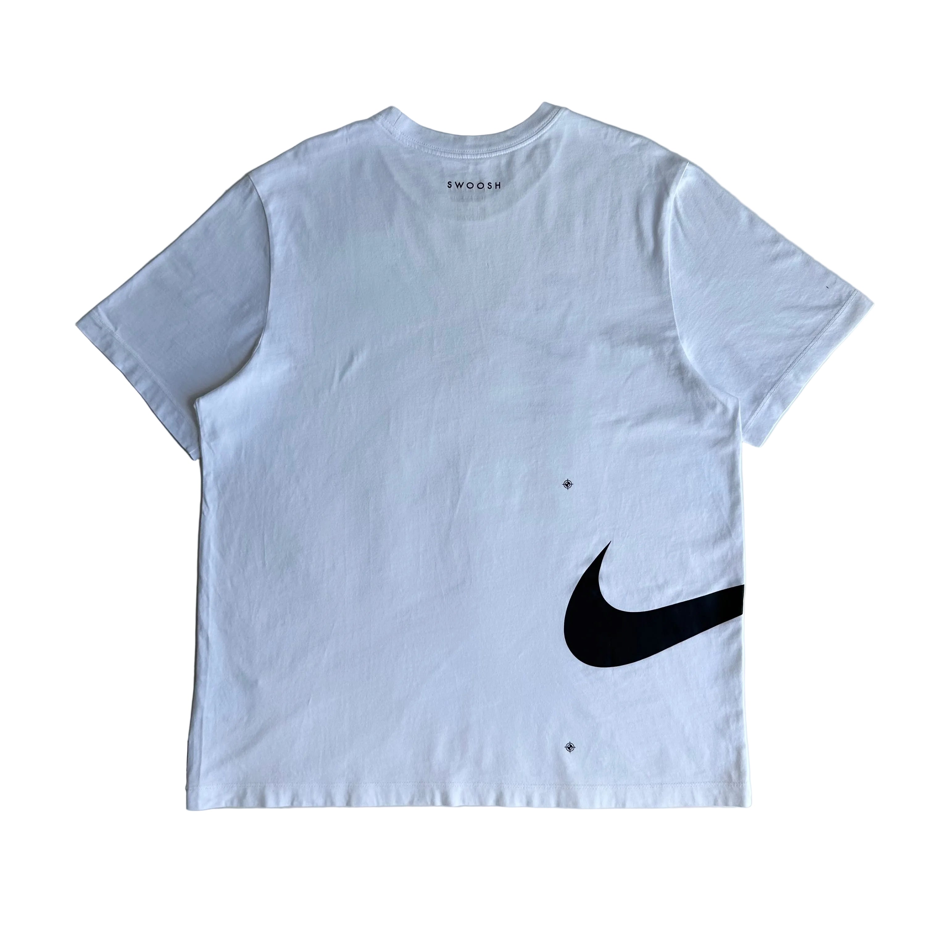 Nike Wrap around Swoosh T-shirt White Large