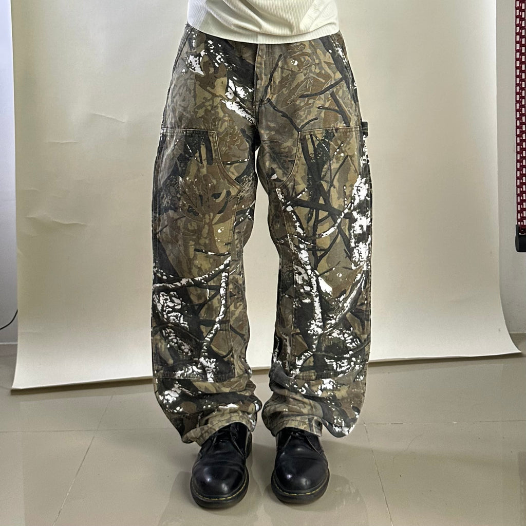 FOREVER 21 Realtree Double Knee Carpenter Pants (Size 34) — SOLD