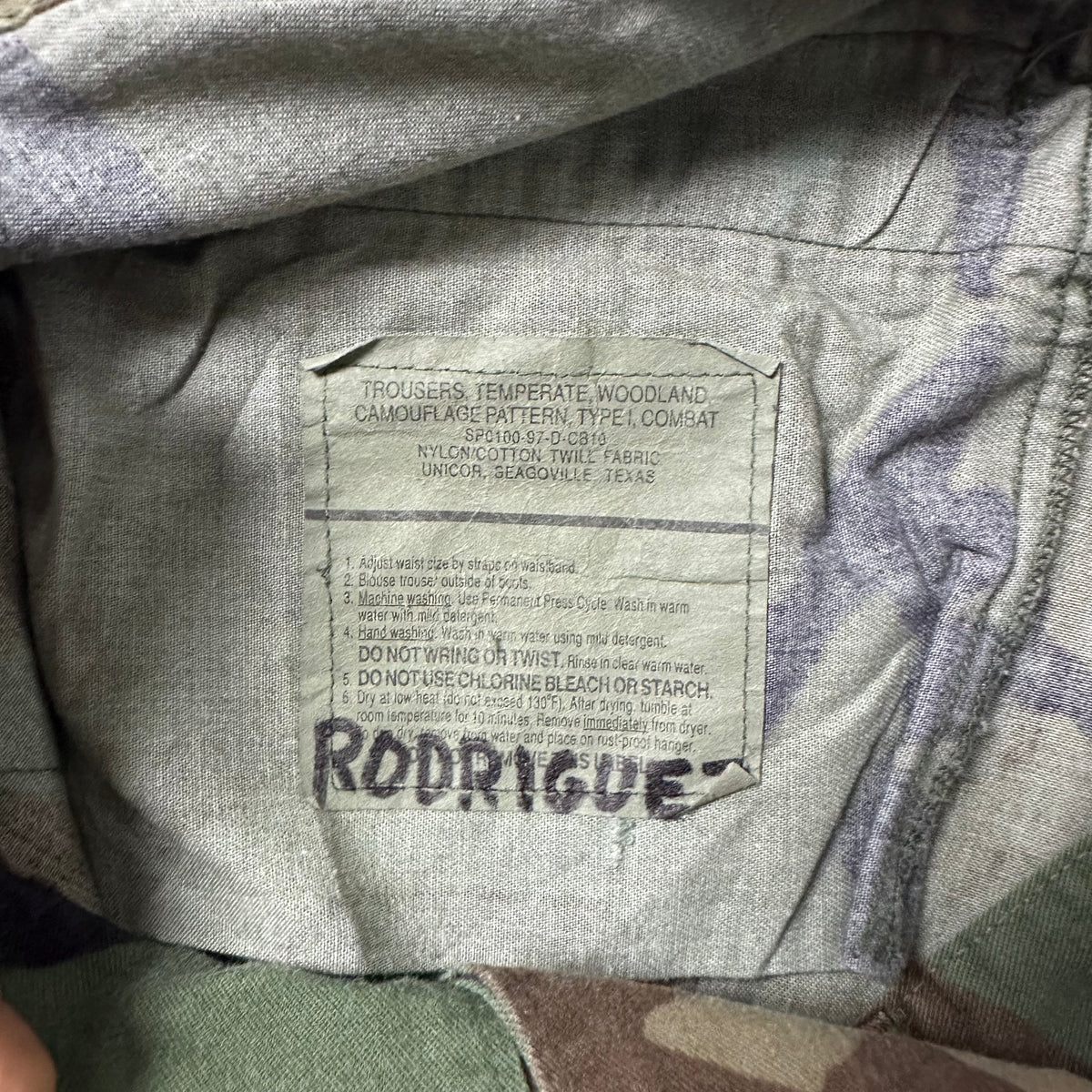 Vintage 1997 Woodland Camouflage Cargo Pants (Size 31-35) — SOLD