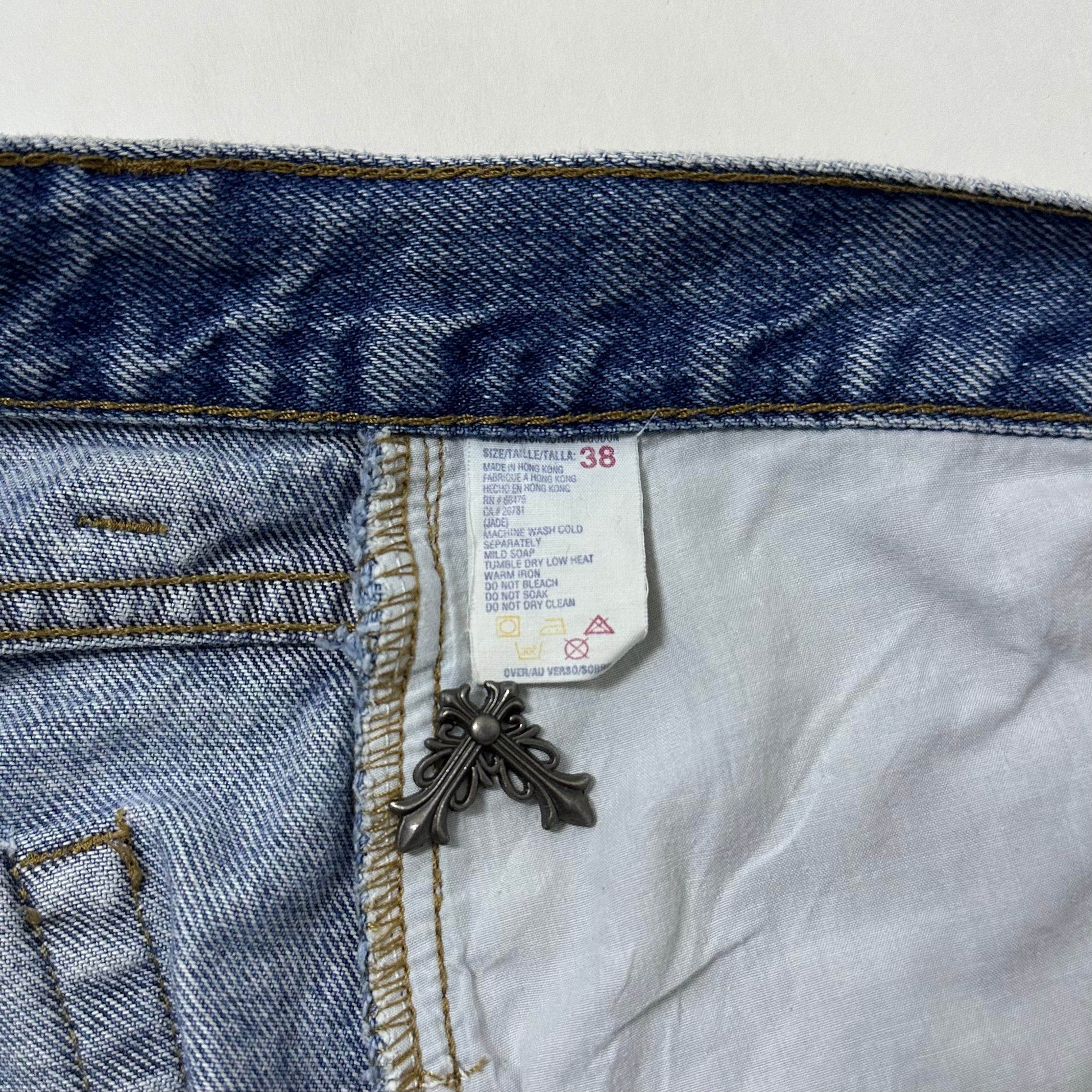 Tommy Hilfiger Denim Jorts with Customize Cross Patches (Size 38) - SOLD