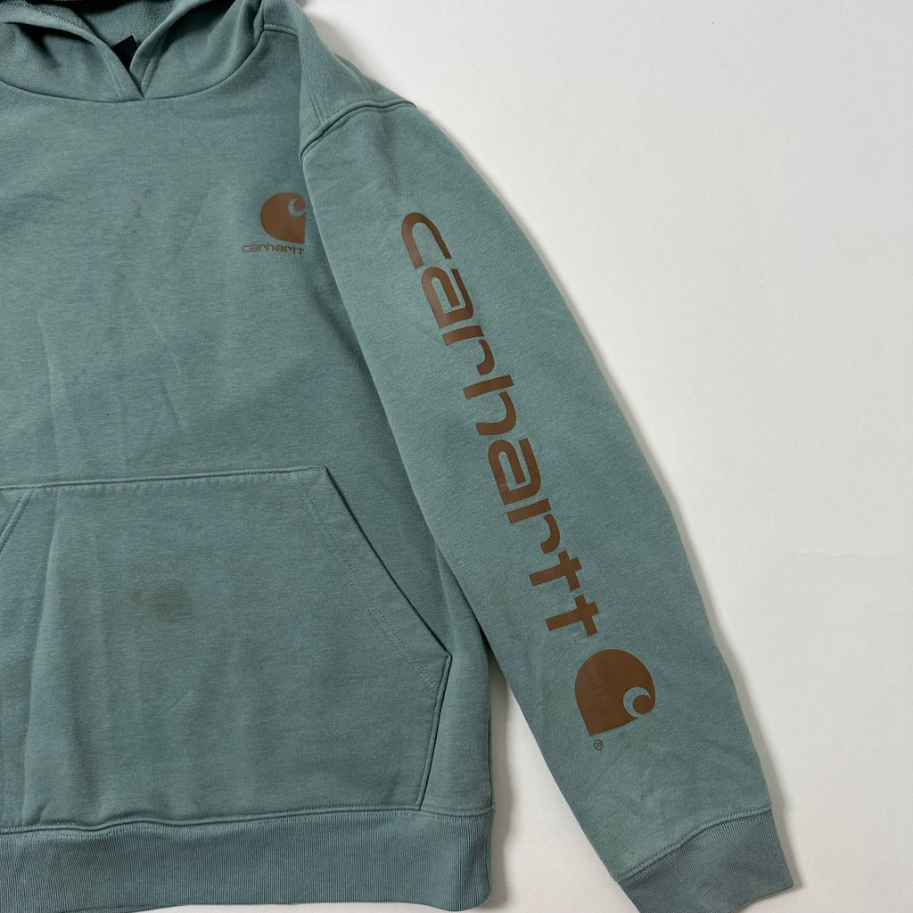 Carhartt Script Hoodie Jacket in Pale Green (Best fit Medium)