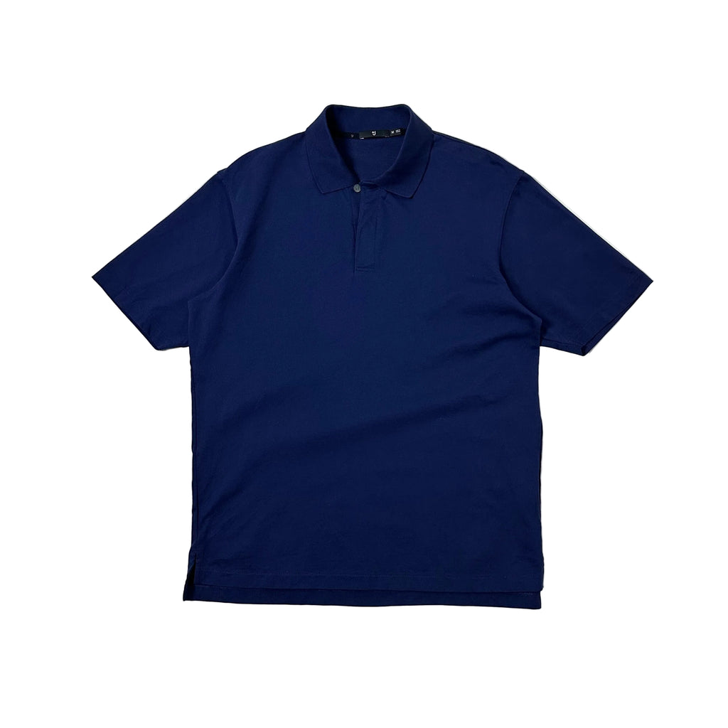 Uniqlo Short Sleeve Polo in Navy (Size Medium)