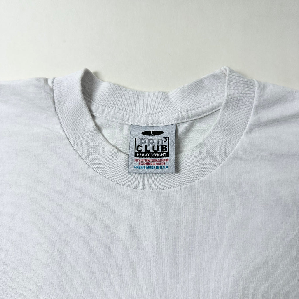 PRO CLUB Heavy Weight T-Shirt in White (Size Large) SOLD