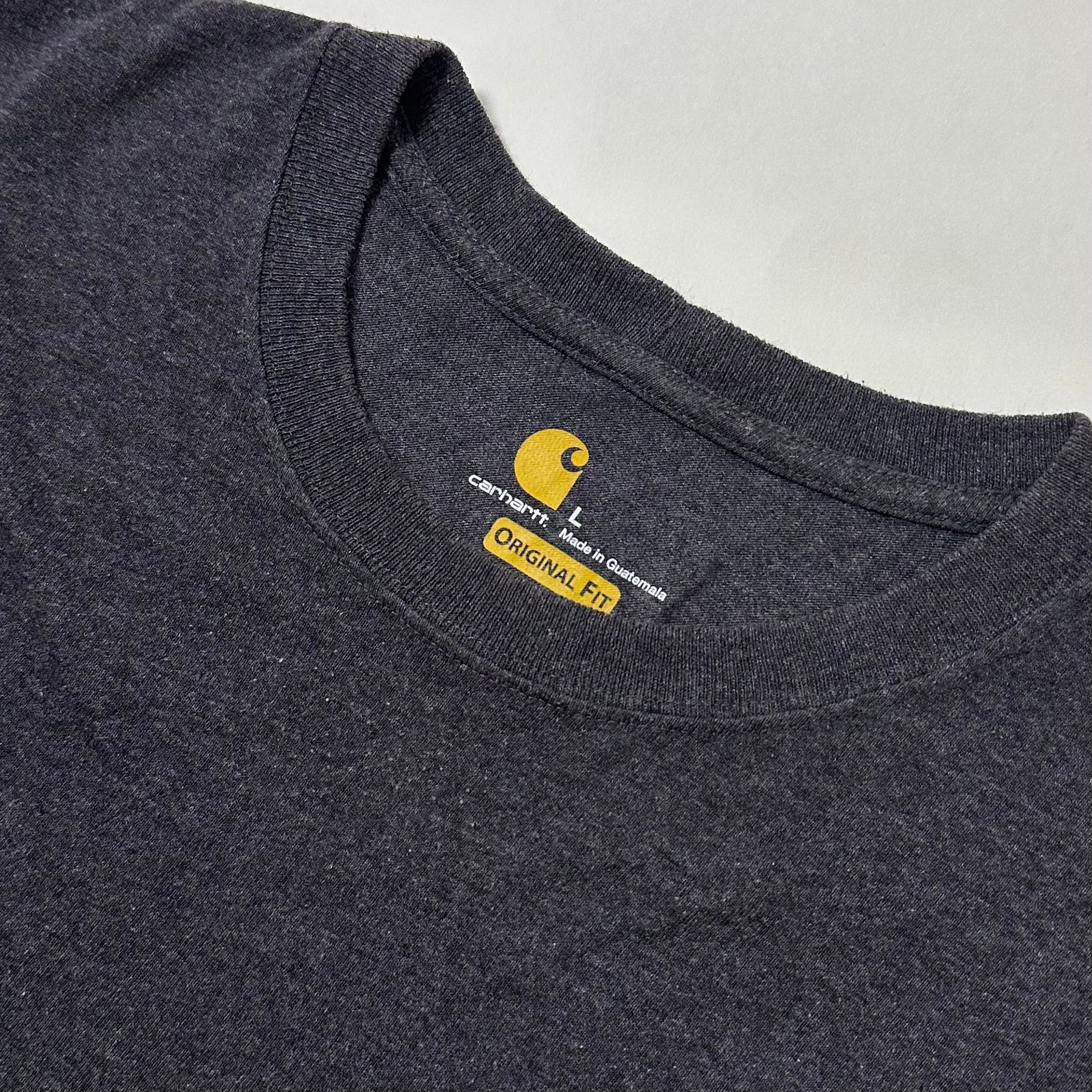 Carhartt K87 Original Fit Charcoal Gray T-shirt Size Large