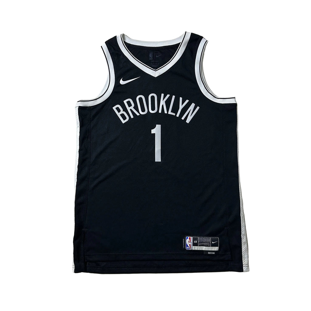 Nike “Mikal Bridges” Brooklyn Nets Jersey in Black (Size Large)