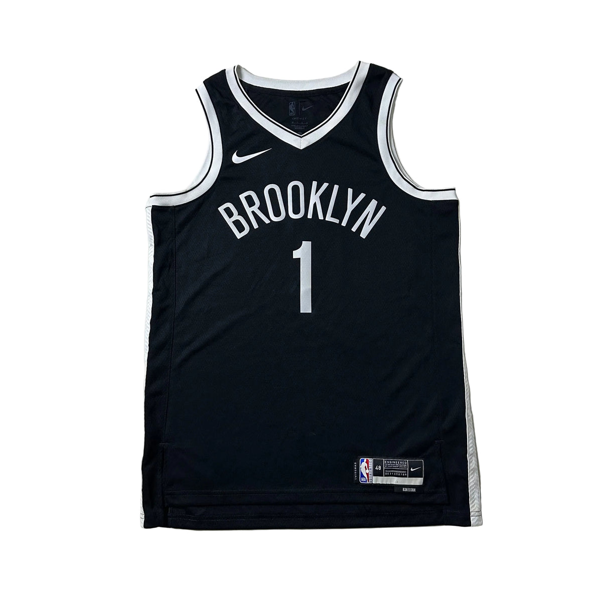 Nike “Mikal Bridges” Brooklyn Nets Jersey in Black (Size Large)