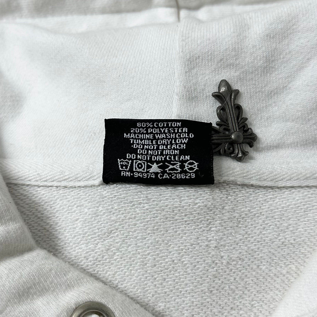 Stussy Been Trill 8 Ball Hoodie Jacket in White (Size Medium)