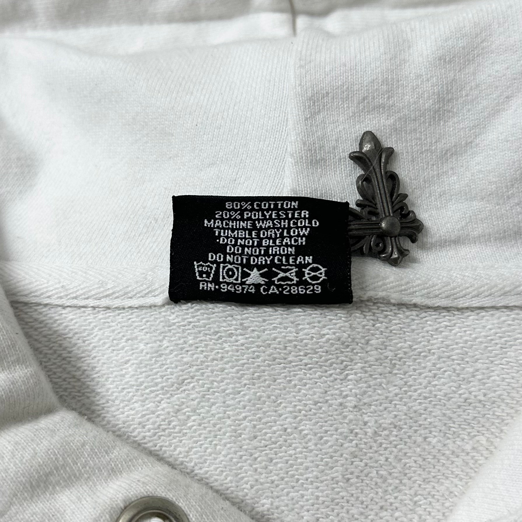 Stussy Been Trill 8 Ball Hoodie Jacket in White (Size Medium)