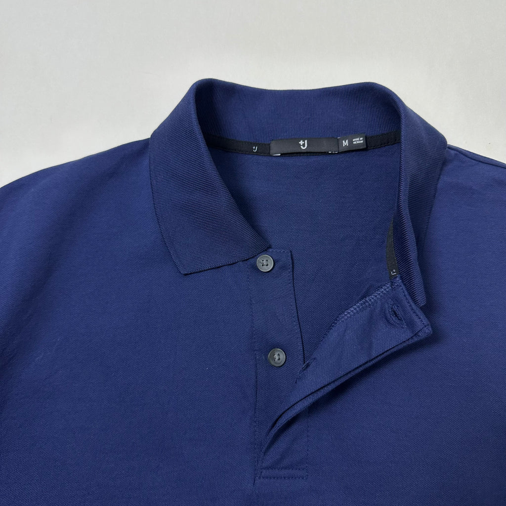 Uniqlo Short Sleeve Polo in Navy (Size Medium)
