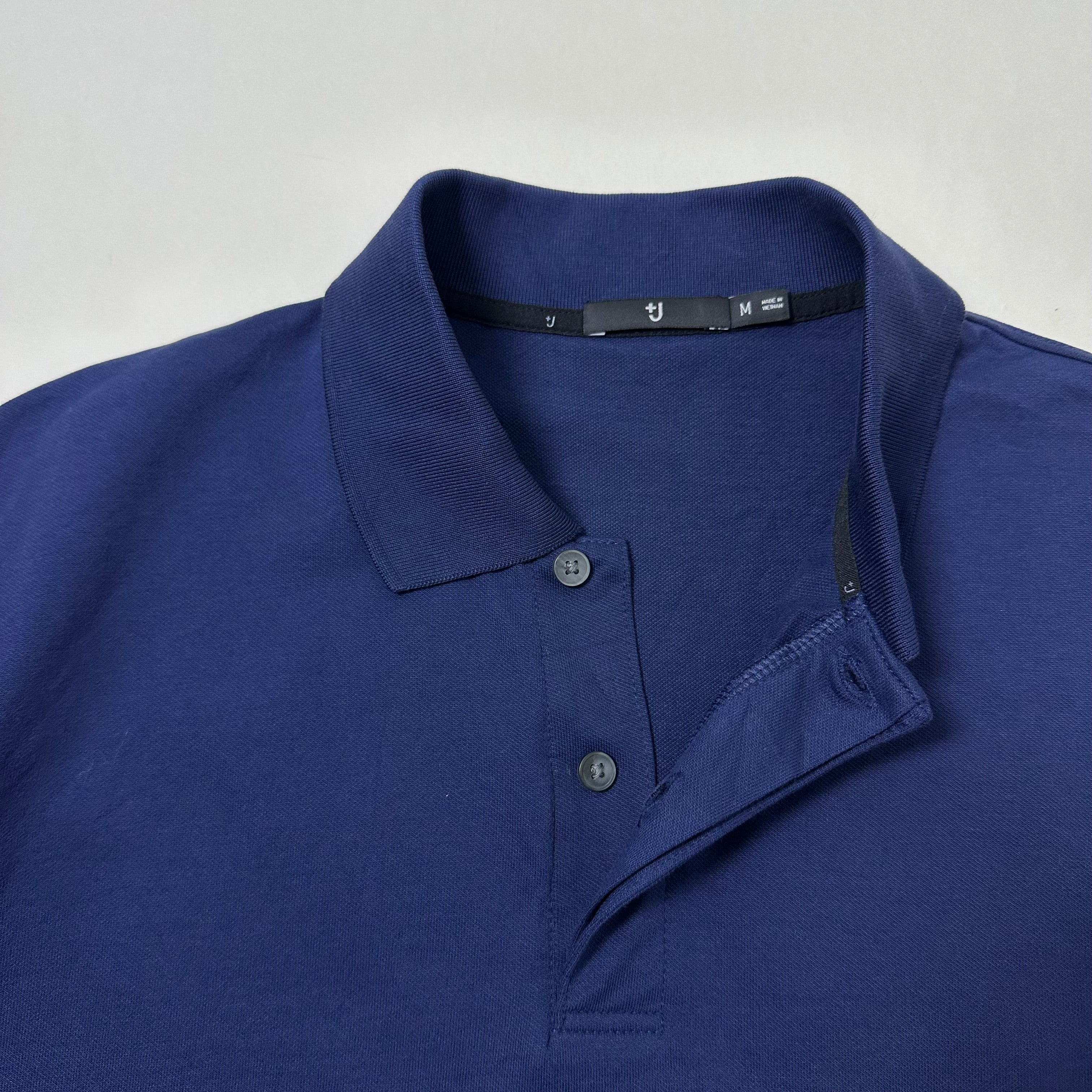 Uniqlo Short Sleeve Polo in Navy (Size Medium)