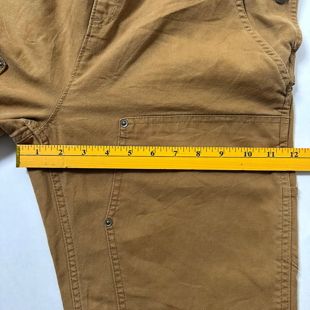 Carhartt Duck Bib Overalls Double Knee Brown (Size 32-34) - SOLD