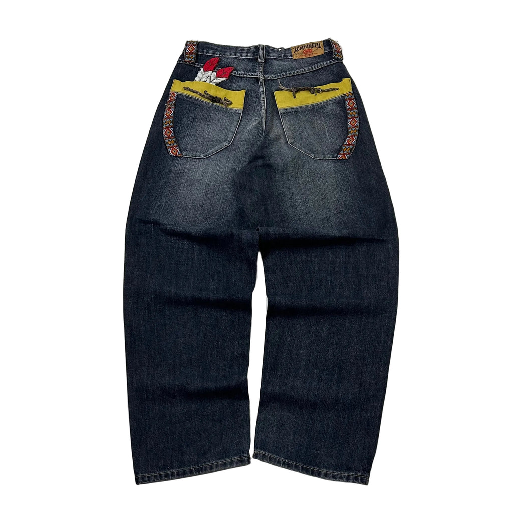Ecko Unlimited Y2k Baggy Black Washed Jeans (Size 32) - SOLD