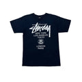 Stussy World Tour T-shirt in Navy Medium