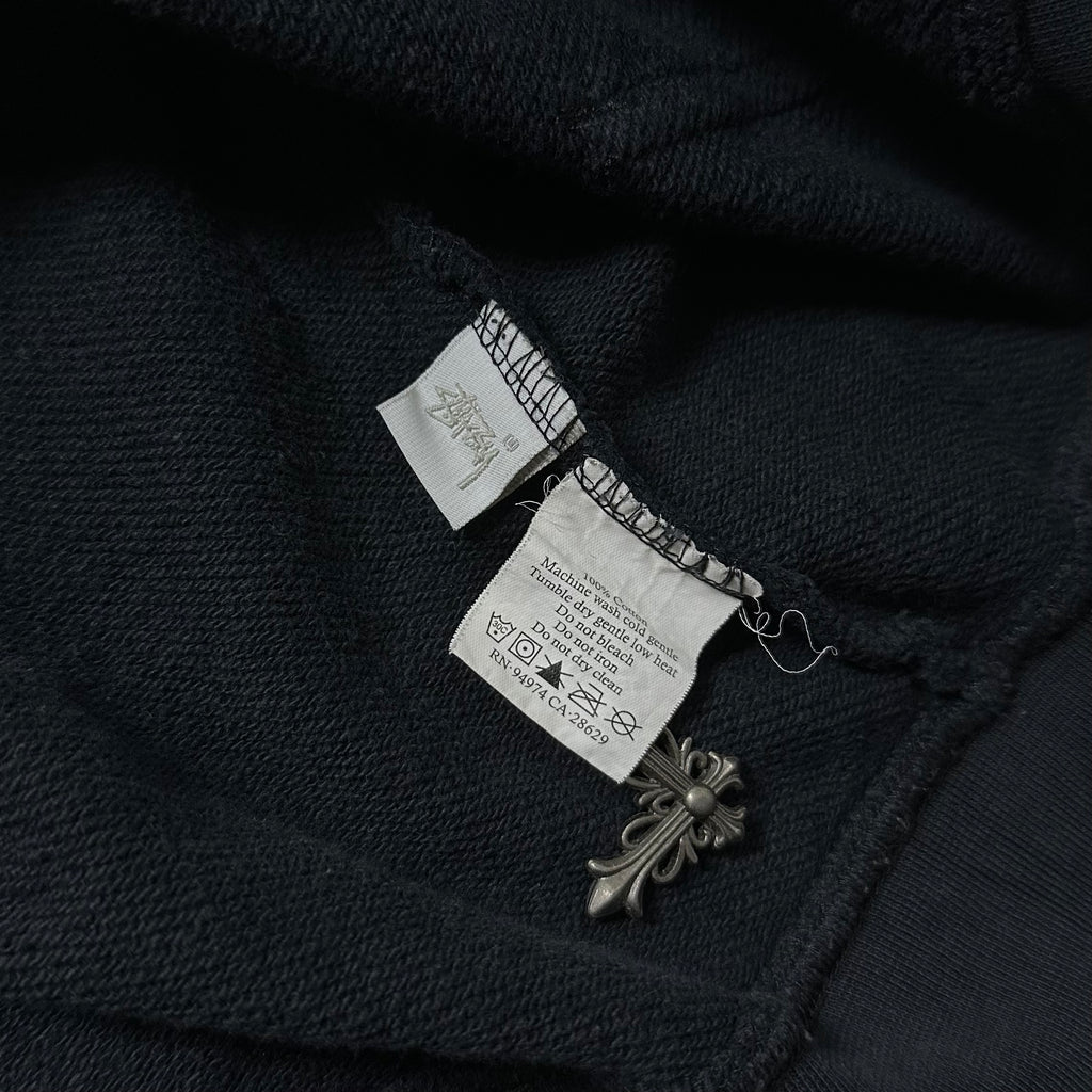 Stussy World Tour Hoodie Jacket in Black Size XL (Best Fit Large)