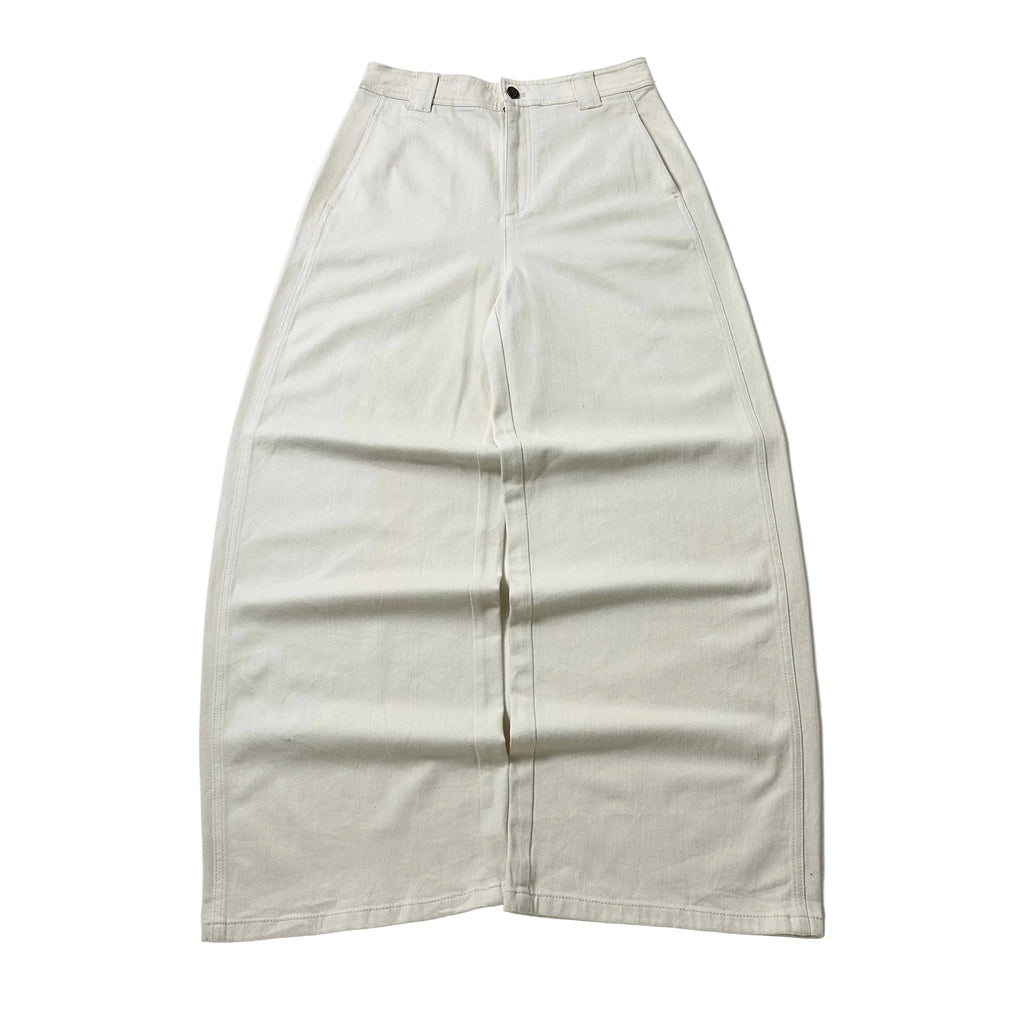 LYNEE Baggy Pants in Off White (Size 30)