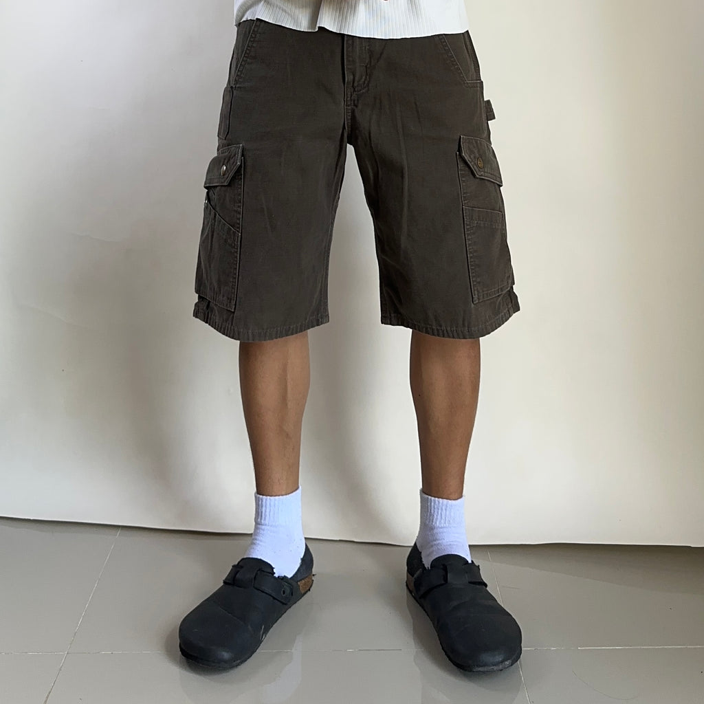 Carhartt Ripstop Cargo Shorts Dark Coffee Size 30