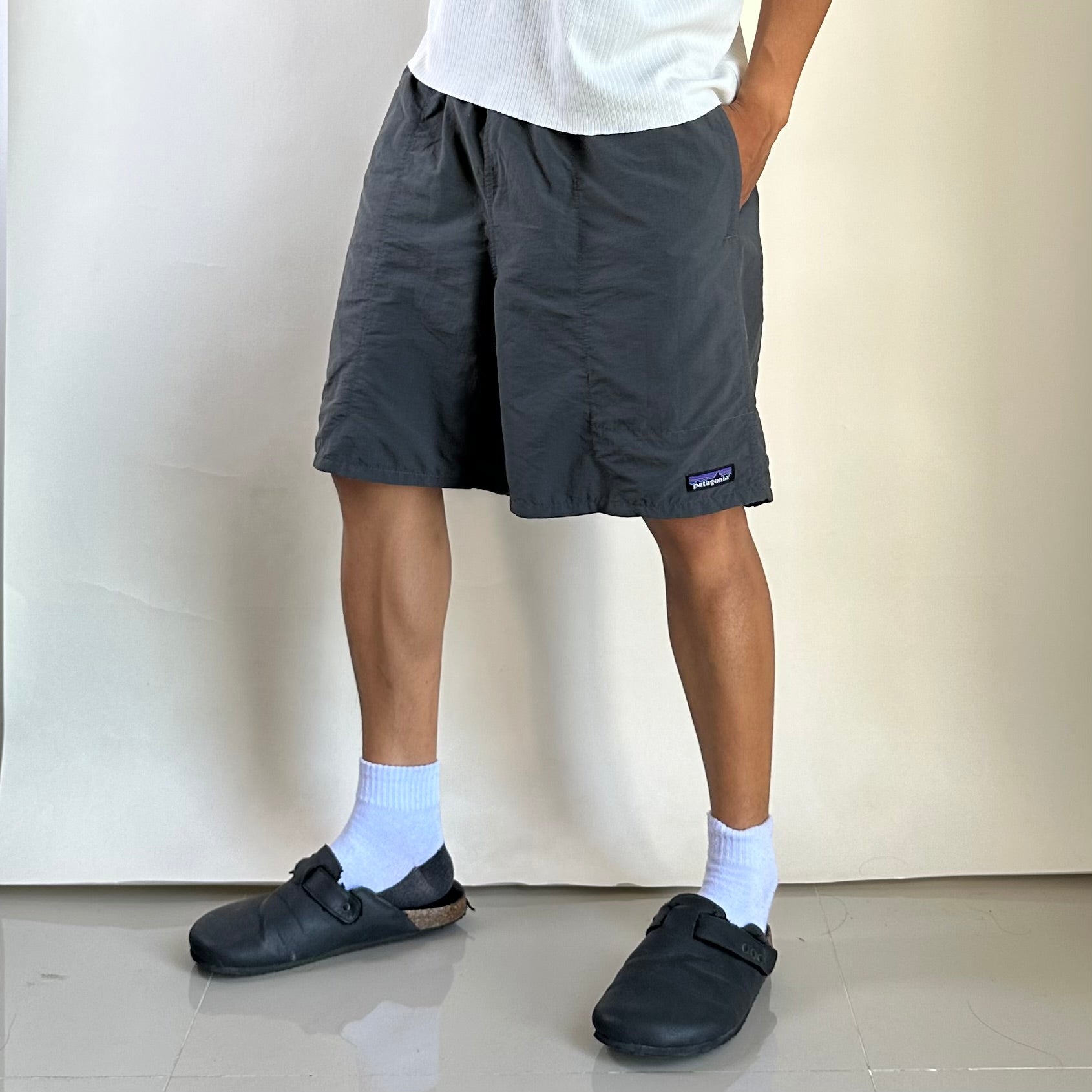 Pataganonia Nylon Shorts Dark Gray Size (32-38) -SOLD