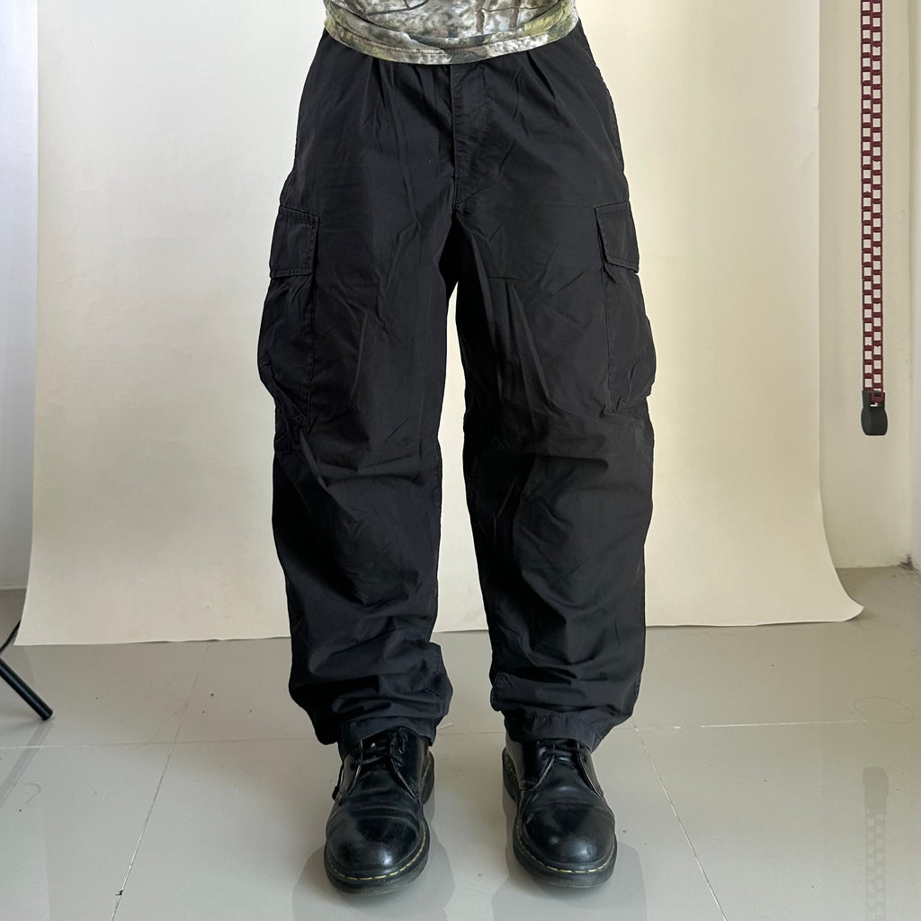 Uniqlo Nylon Cargo Pants in Dark Gray (Size 28-32)