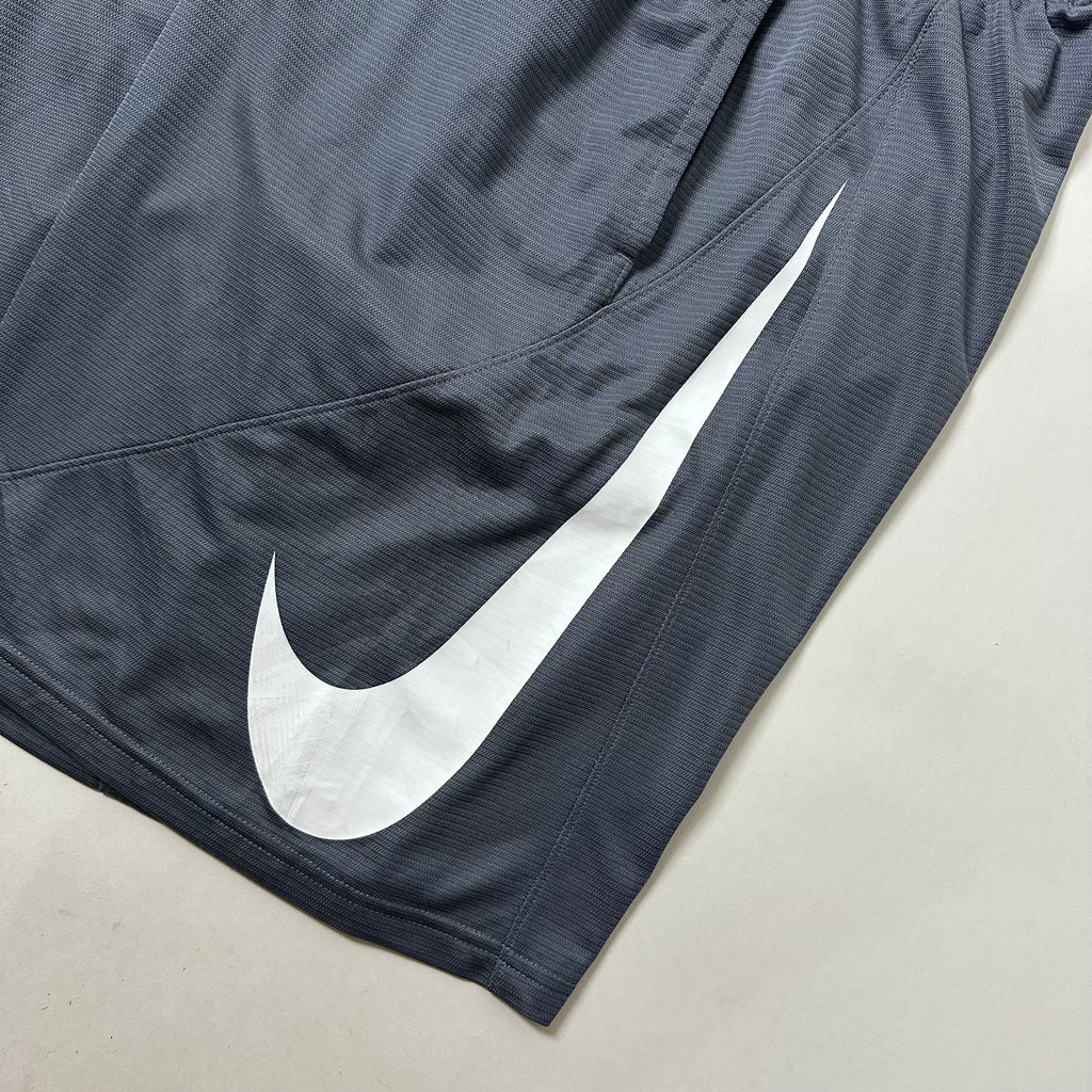 NIKE Big Swoosh Dri-fit Shorts in Gray (Size 32-40)