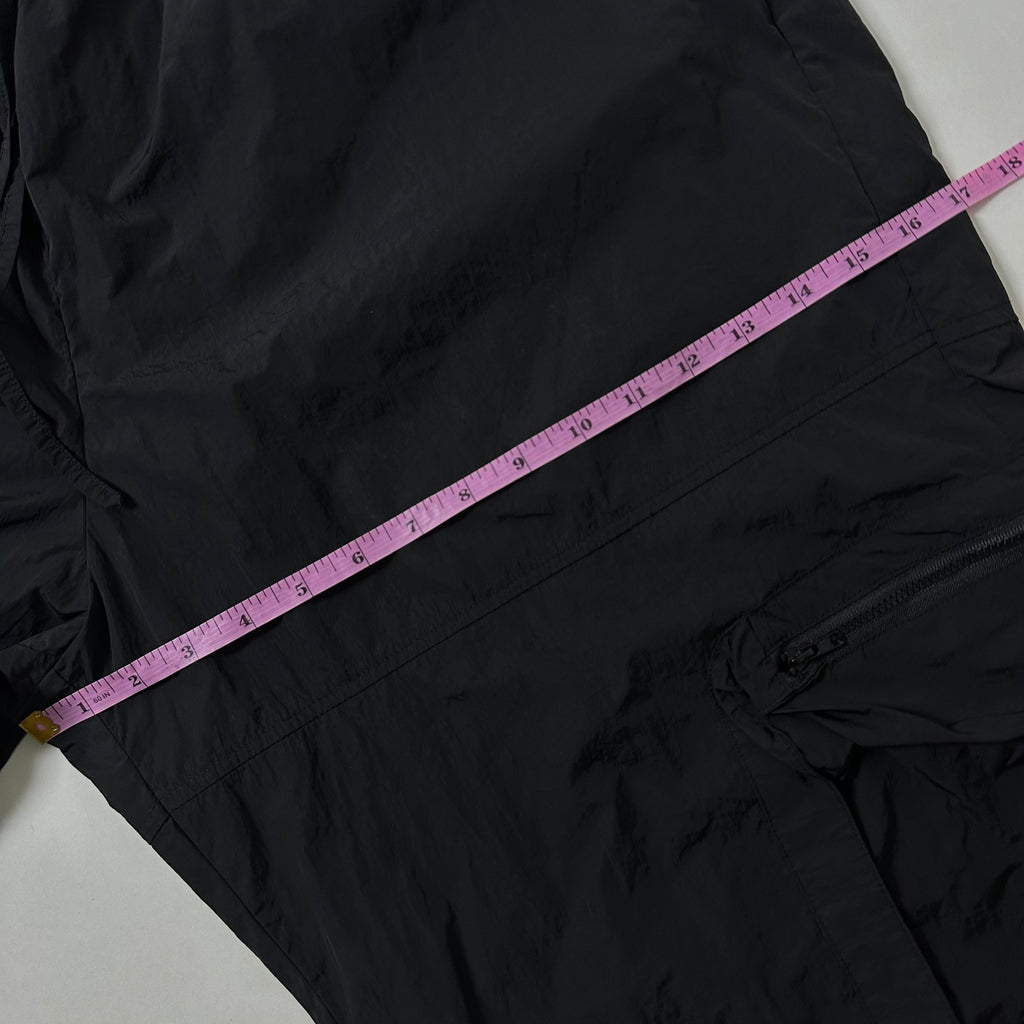 FASHION NOVA Parachute Cargo Baggy Pants in Black (Size 30-38)